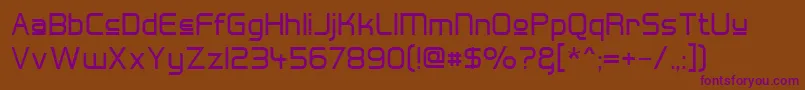 Шрифт HallFeticaUpper – фиолетовые шрифты на коричневом фоне