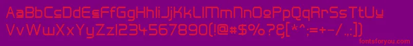 HallFeticaUpper Font – Red Fonts on Purple Background