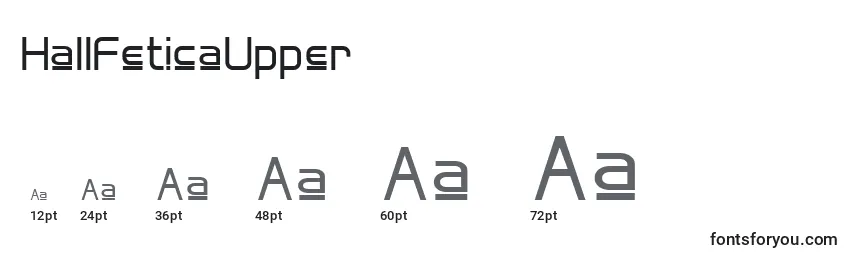 Размеры шрифта HallFeticaUpper