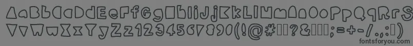 Modica Font – Black Fonts on Gray Background