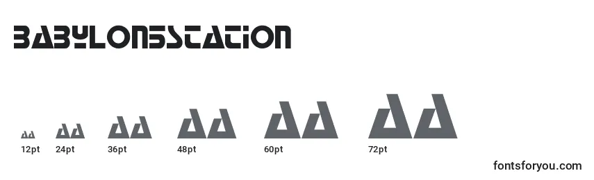 Rozmiary czcionki Babylon5Station