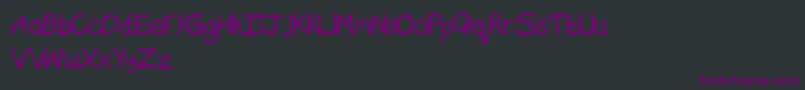 Police ChocolateTypeBoldSpaced – polices violettes sur fond noir