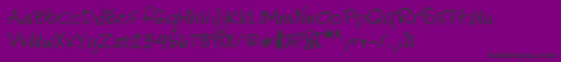 Lehn183 Font – Black Fonts on Purple Background