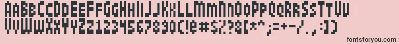 Jamboree Font – Black Fonts on Pink Background