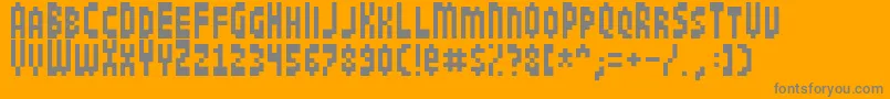 Jamboree Font – Gray Fonts on Orange Background