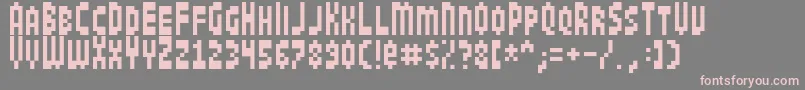 Jamboree Font – Pink Fonts on Gray Background