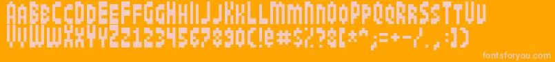 Jamboree Font – Pink Fonts on Orange Background