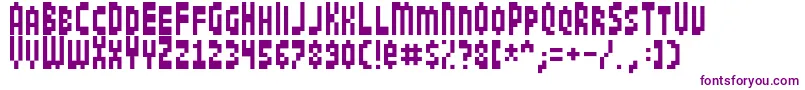 Jamboree Font – Purple Fonts on White Background