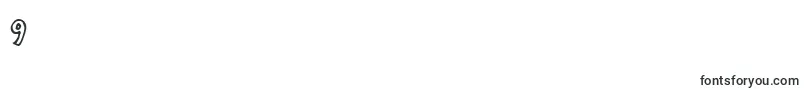 OnepunchjimOutline-Schriftart – Schriften für die Ziffer 9