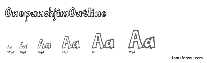 OnepunchjimOutline Font Sizes