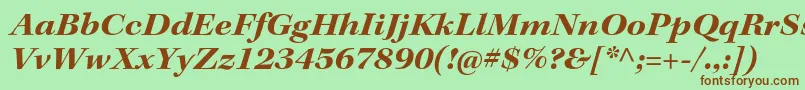 More about KeplerstdBoldextitsubh Font KeplerstdBoldextitsubh Font – Brown Fonts on Green Background
