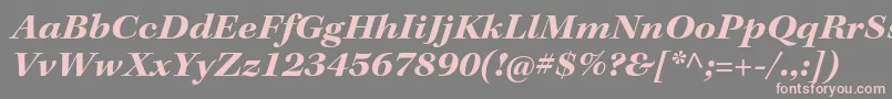 KeplerstdBoldextitsubh Font – Pink Fonts on Gray Background