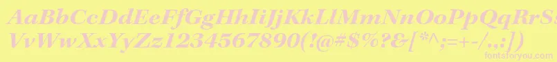 More about KeplerstdBoldextitsubh Font KeplerstdBoldextitsubh Font – Pink Fonts on Yellow Background