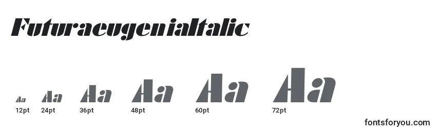 FuturaeugeniaItalic Font Sizes