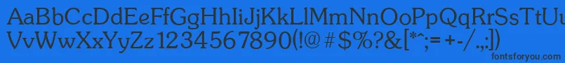 SunsetserialLightRegular Font – Black Fonts on Blue Background