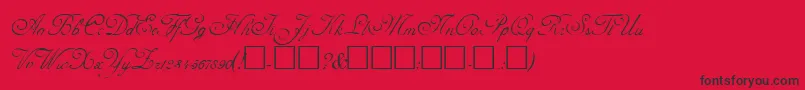 AdolpheRegular Font – Black Fonts on Red Background