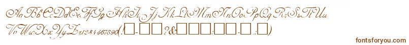 Шрифт AdolpheRegular – коричневые шрифты на белом фоне