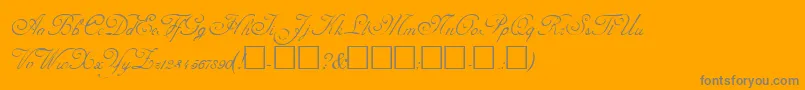 AdolpheRegular Font – Gray Fonts on Orange Background