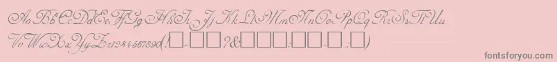 AdolpheRegular-Schriftart – Graue Schriften auf rosa Hintergrund