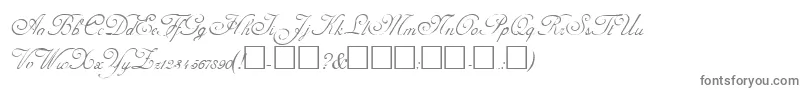 AdolpheRegular Font – Gray Fonts on White Background