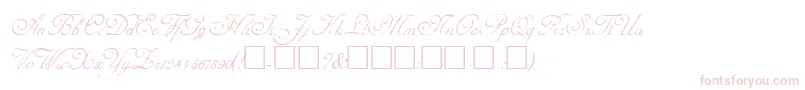 AdolpheRegular Font – Pink Fonts on White Background