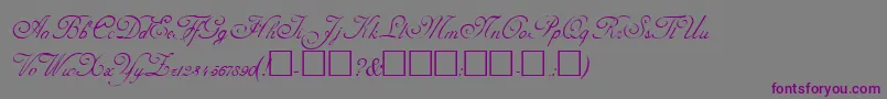 AdolpheRegular-Schriftart – Violette Schriften auf grauem Hintergrund