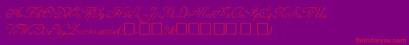AdolpheRegular Font – Red Fonts on Purple Background