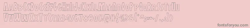 More about Antikytheraoutline Font Antikytheraoutline Font – Gray Fonts on Pink Background
