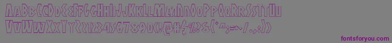 Antikytheraoutline Font – Purple Fonts on Gray Background