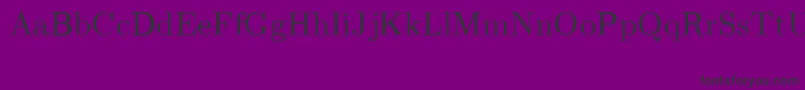 CmRomanRegular-fontti – mustat fontit violetilla taustalla