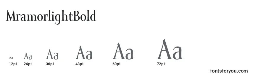 MramorlightBold Font Sizes