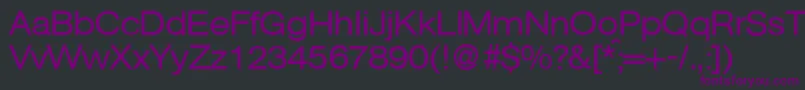 Шрифт AgentextdbNormal – фиолетовые шрифты на чёрном фоне