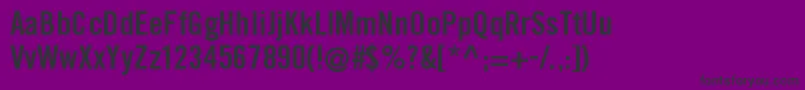 TraditionellsansBold Font – Black Fonts on Purple Background