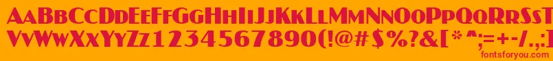 fuente Jasper1 – Fuentes Rojas Sobre Fondo Naranja
