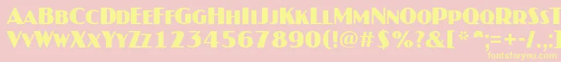 Jasper1 Font – Yellow Fonts on Pink Background