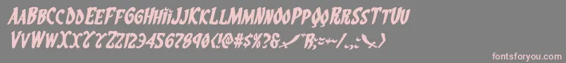 Eskindarexpandital Font – Pink Fonts on Gray Background