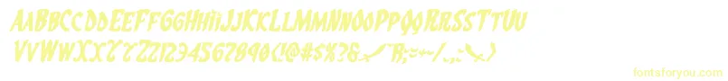 Eskindarexpandital-Schriftart – Gelbe Schriften