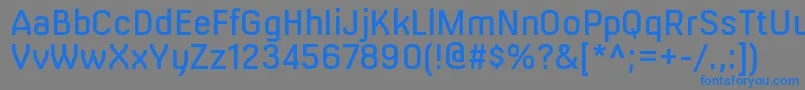 MilibusrgRegular Font – Blue Fonts on Gray Background