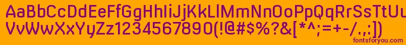 MilibusrgRegular Font – Purple Fonts on Orange Background