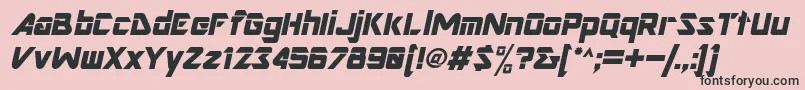 NimroddisplaysskBolditalic Font – Black Fonts on Pink Background