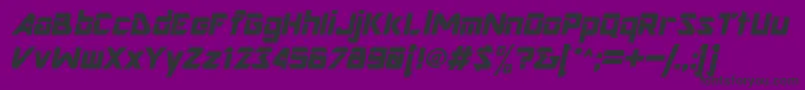 NimroddisplaysskBolditalic Font – Black Fonts on Purple Background