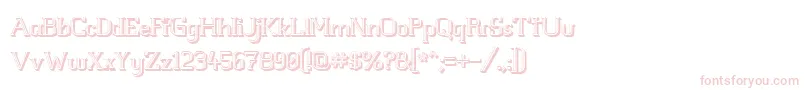 WhiteLineFever3D1.00 Font – Pink Fonts