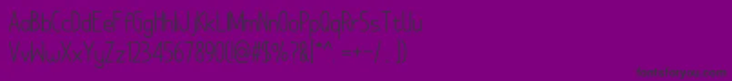 NoAddedSugar Font – Black Fonts on Purple Background