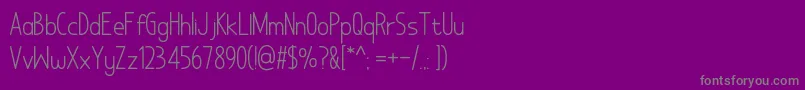 Шрифт NoAddedSugar – серые шрифты на фиолетовом фоне