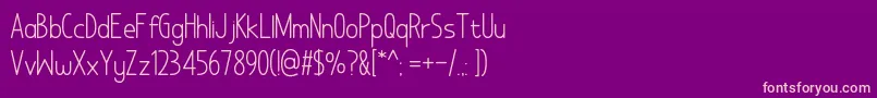 Шрифт NoAddedSugar – розовые шрифты на фиолетовом фоне