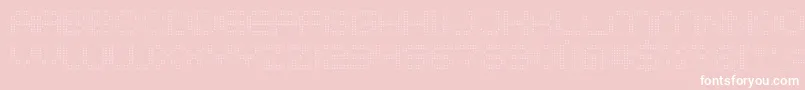 SystemHatch Font – White Fonts on Pink Background