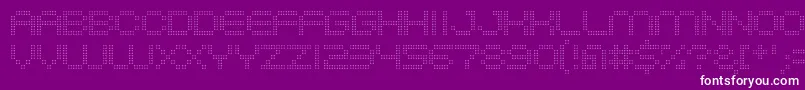 Шрифт SystemHatch – белые шрифты на фиолетовом фоне