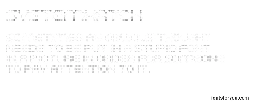 SystemHatch Font