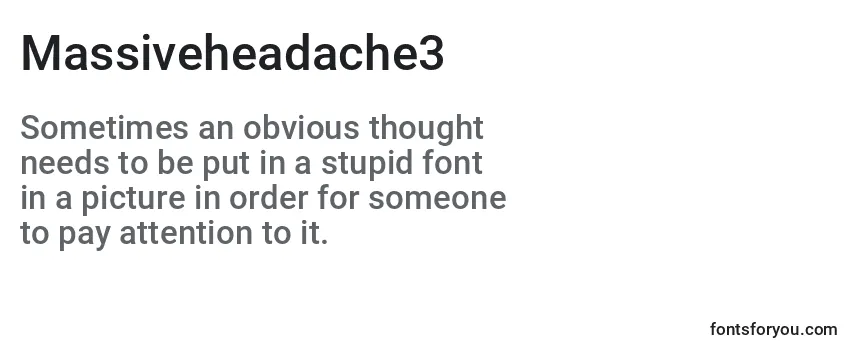 Massiveheadache3 Font