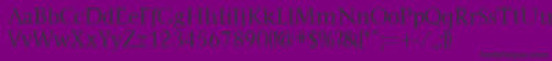 フォントFascinate – 紫の背景に黒い文字